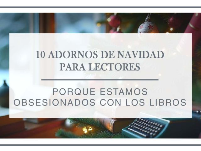 Adornos de navidad para lectores